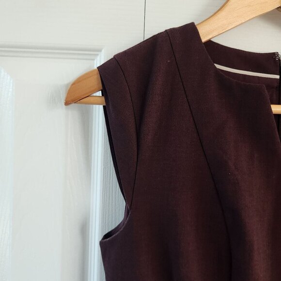 The Limited Maroon Sleeveless Shift Dress - Picture 6 of 9